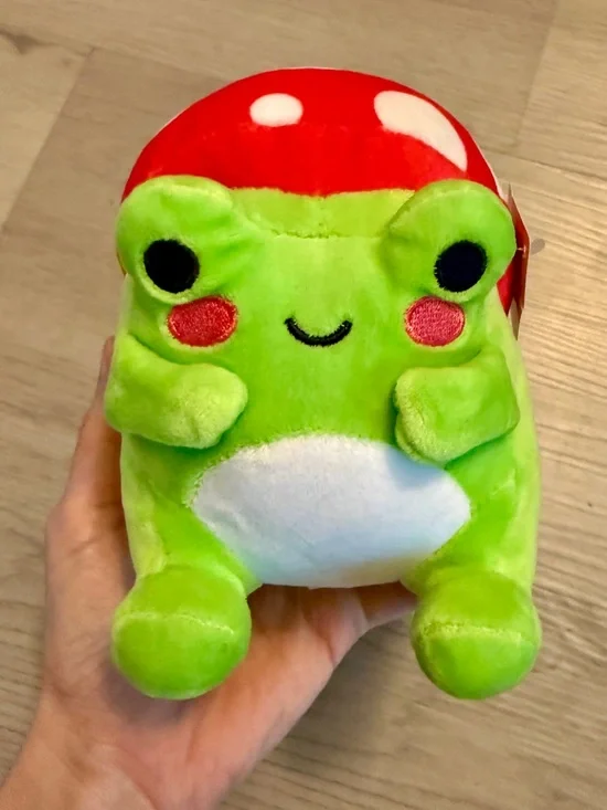 NWT Fiesta Frog Mushroom Franklin 5.5” Mushroom Frog Plush Stuffed Animal Small