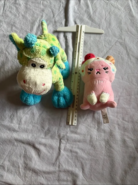 Plush Green & Blue Giraffe Stuffed Animal - Soft Kids Toy