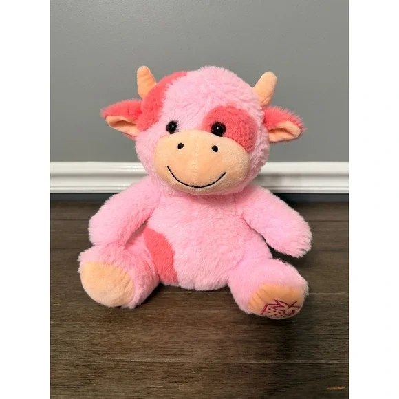 SendAFriend Strawberry Cow Pink Plush Stuffed Animal Toy