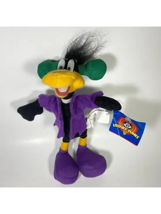 8” 1998 Ace Warner Bros. Looney Tunes Frankenstein Daffy Duck Plush