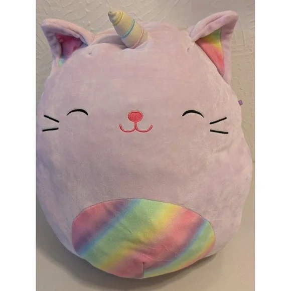 Squishmallows Clarice the Caticorn Lavender Purple Rainbow 16 Inch Plush Toy