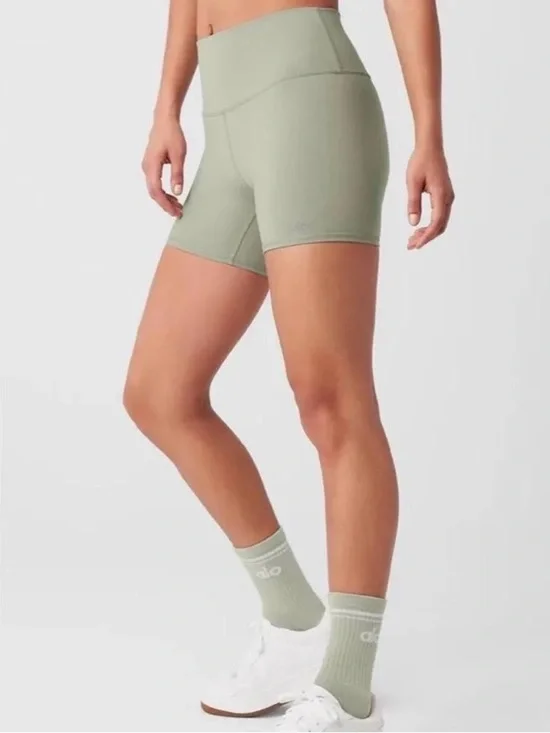 Alo 5” Airbrush high-waisted biker shorts