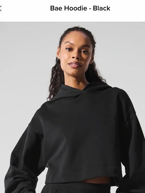 Alo Bae Hoodie - Black