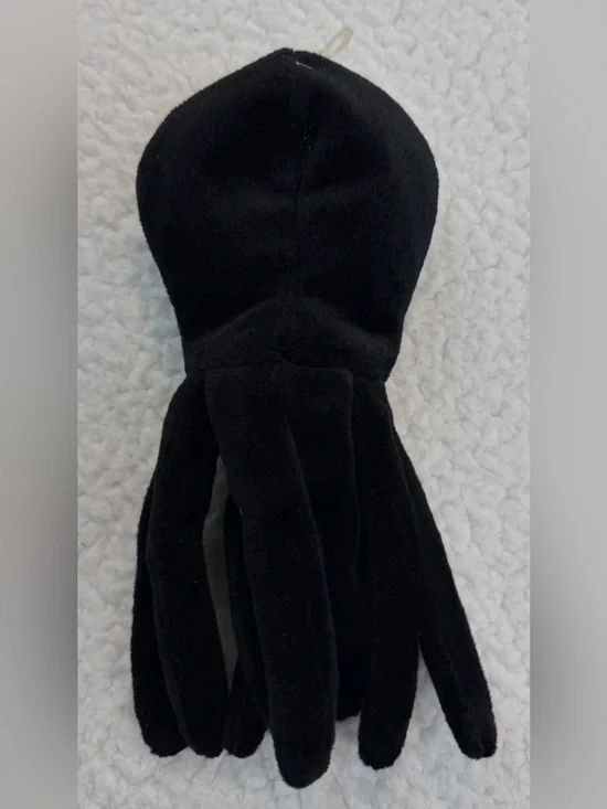 (VTG) 24K BEANIE BOPPERS • Octavia Black Octopus Plush Toy, OS