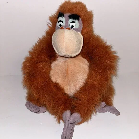 Walt Disney KING LOUIE The Jungle Book Plush Orangutan Monkey Ape Toy VTG 16