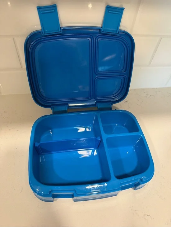 Blue Divided Bentgo Lunchbox with Secure Latches