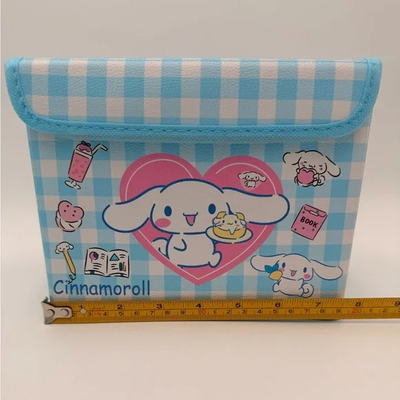 Cinnamoroll Blue Checkered Storage Box