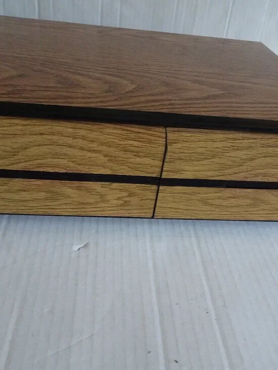 VHS Tape Two Drawer Storage Case - Organizer - Holds 20 Tapes - Faux Wood