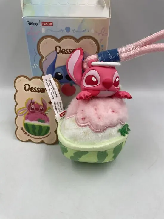 Miniso x Disney Food Stitch Dessert Vinyl Plush Pendant - Watermelon Shaved Ice