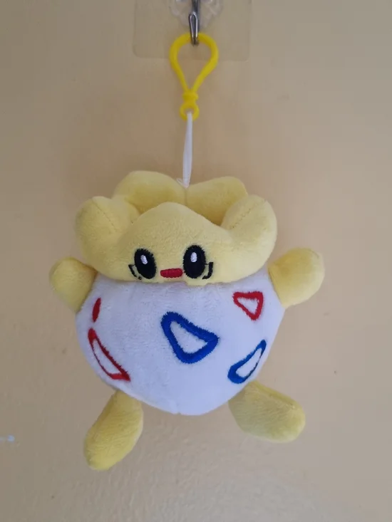 Pokemon Togepi Kids Bag Clip-On Keychain Soft Plush Stuffed Animal Plushies Toy