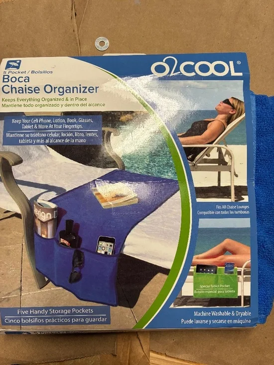 New chaise organizer