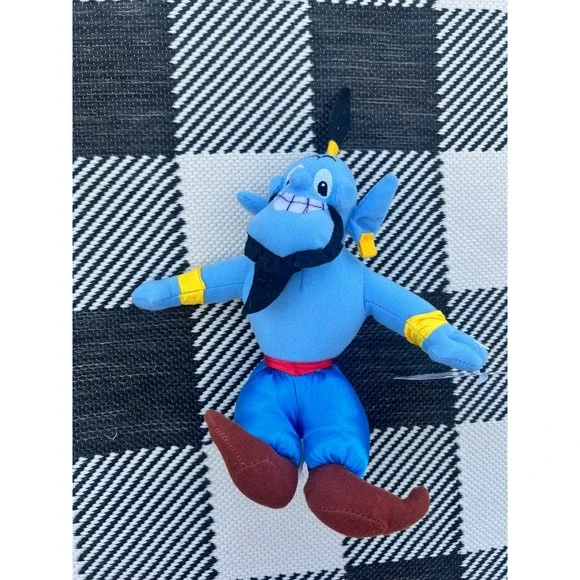 Disney Aladdin Genie Plush Stuffed Toy Blue Toy Factory NWT 10 inch