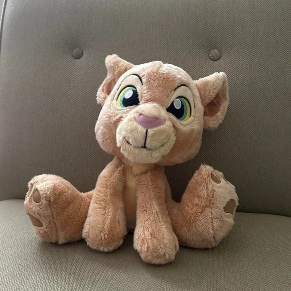 Plush Tan Lion Cub Stuffed Animal - Kids Toy
