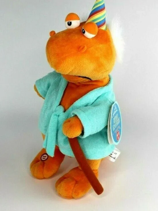 New Hallmark Sound/Motion Birthday Old-A-Saurus Collectible 13” Tall Plush Nwt