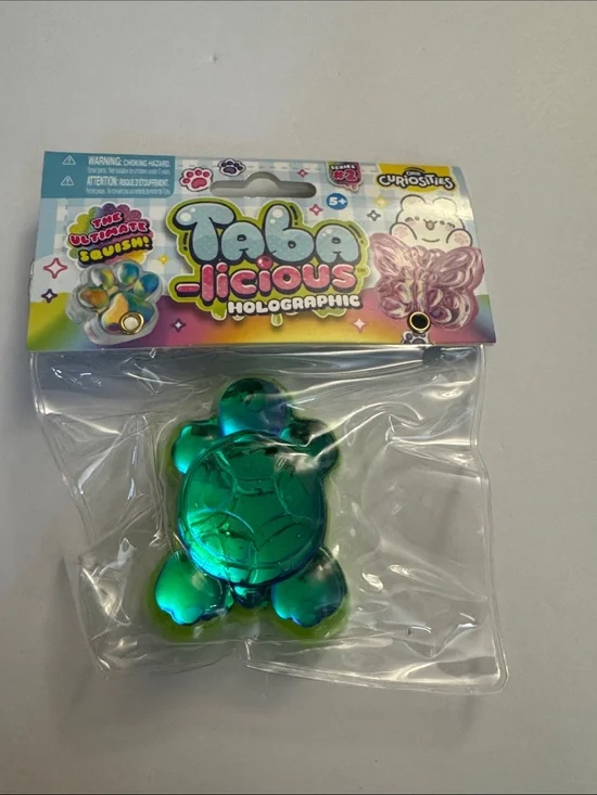 Orb taba holographic Turtle Squishy Toy - Green