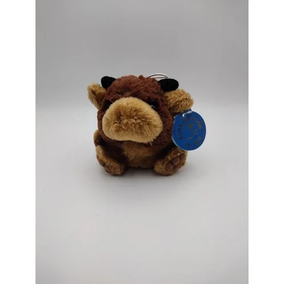 Bubba Bison Bull Plush Buffalo 1997 Purrfection MJC Cushy Critter Stuffed Animal