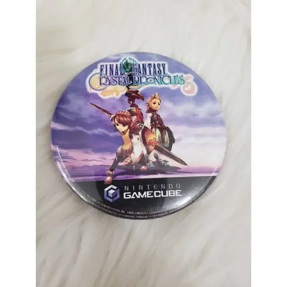 Final Fantasy Crystal Chronicles Nintendo Gamecube Pin Button Promo Pinback‎