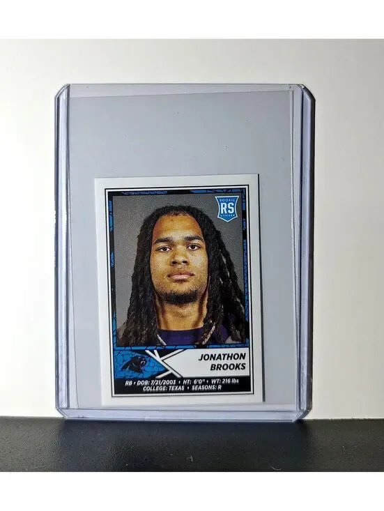 Jonathon Brooks Rookie 2024 Panini NFL Sticker #448 Carolina Panthers