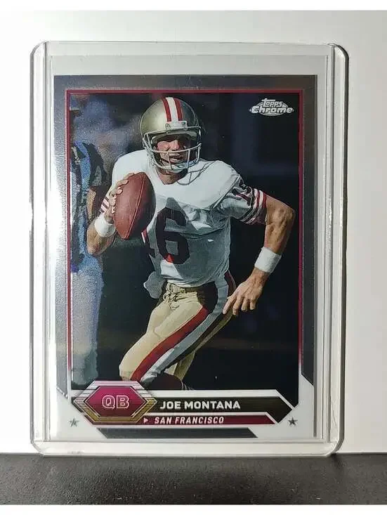 Joe Montana 2023 Topps Chrome NFL #16 Football Card San Francisco 49ers