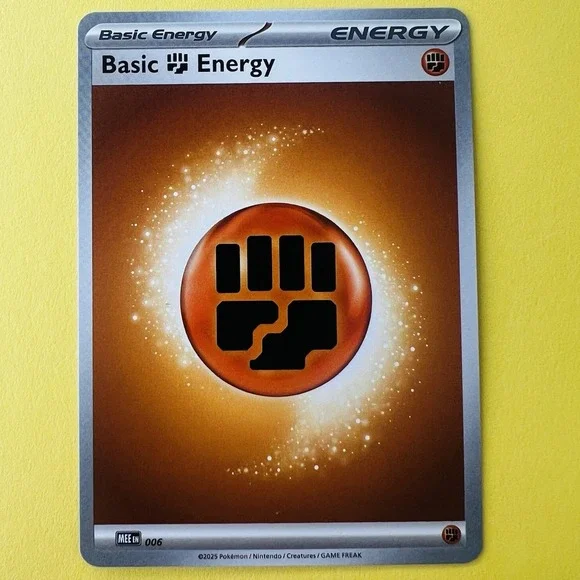 Pokémon Basic Fighting Energy 006 MEW EN Holo Energy Card‎