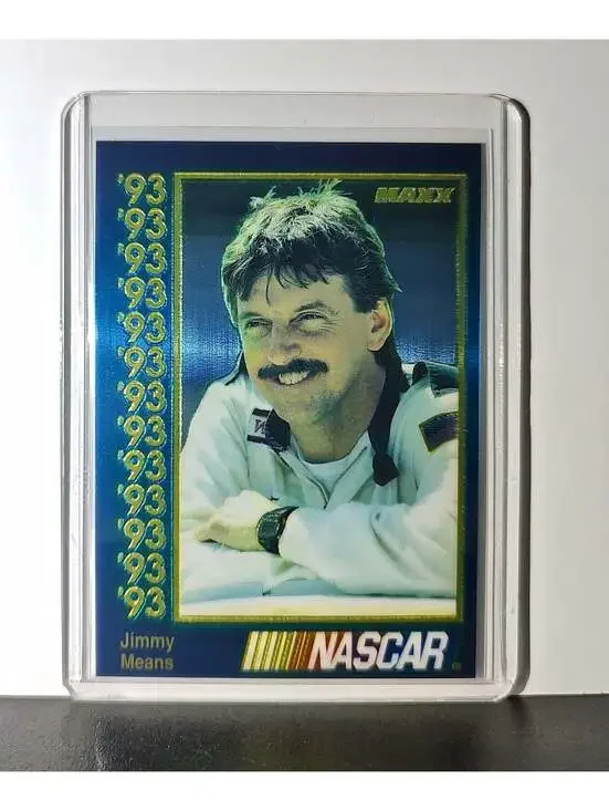 Jimmy Means 1993 Maxx Premier Plus Racing #52 NASCAR Card Jimmy Means Racing