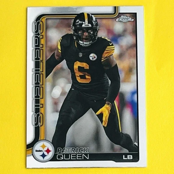 2025 Topps Chrome NFL Football Patrick Queen #260 Base Pittsburgh‎ Steelers