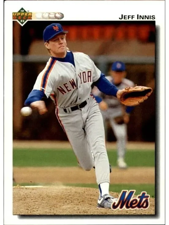 Jeff Innis 1992 Upper Deck MLB #298 Baseball Card New York Mets