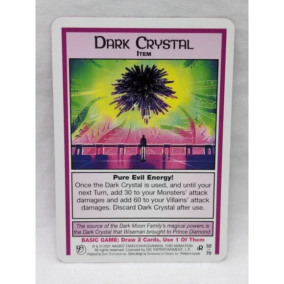 Rare Dark Crystal Sailor Moon CCG Past And Future Card #52