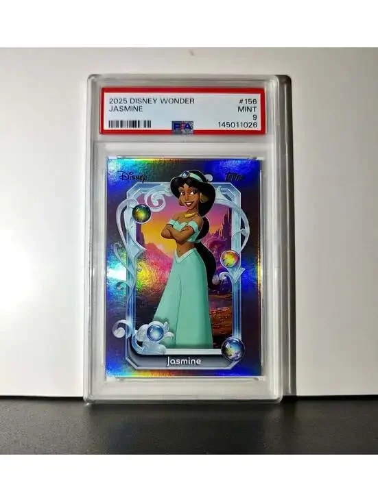 Jasmine 2025 Topps Disney Cartoon Princess #156 Card Aladdin PSA 9 Mint