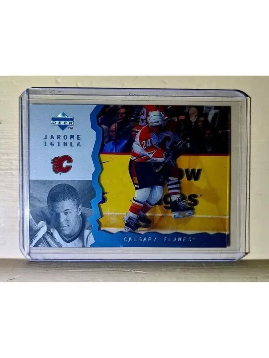 Jarome Iginla 1997 Upper Deck #78 Hologram Hockey Card Calgary Flames