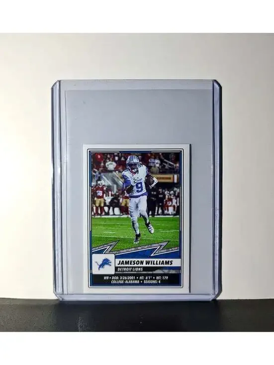 Jameson Williams 2025 Panini NFL #381 Sticker Detroit Lions