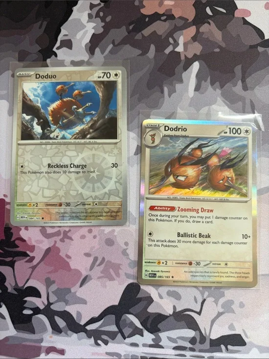 Doduo & Dodrio Pokémon Evolution Reverse Holo Card Mini Lot 🐦 | 2 Cards ✨5/$25✨
