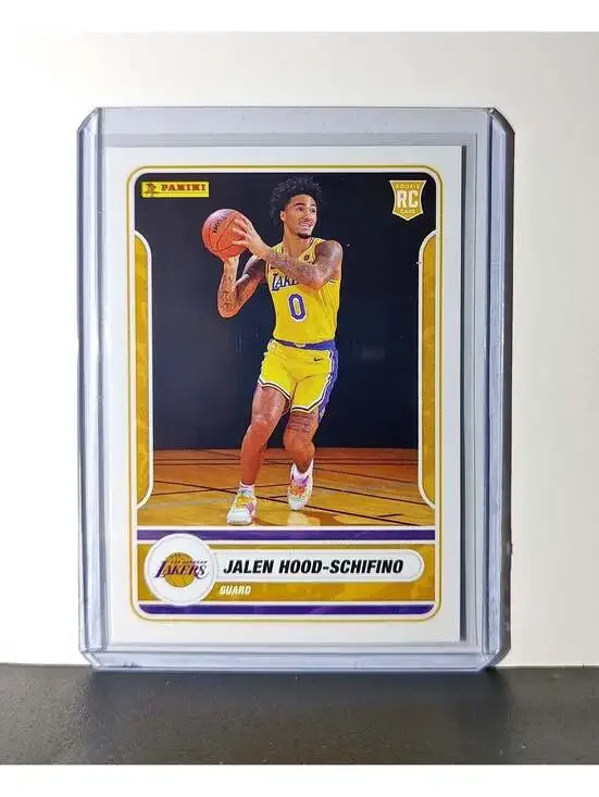 Jalen Hood-Schifino Rookie 2023-24 Panini NBA 86 Sticker Card Los Angeles Lakers