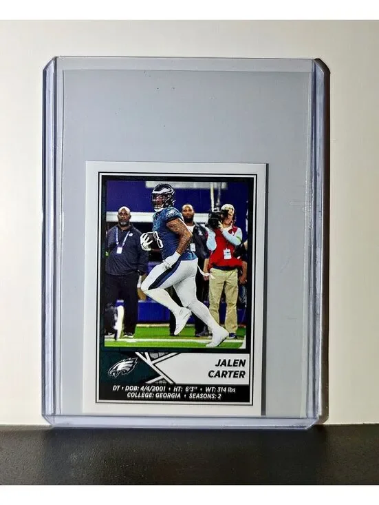 Jalen Carter 2024 Panini NFL Sticker #337 Philadelphia Eagles