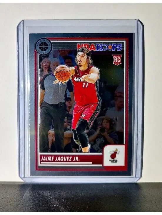Jaime Jaquez Jr. 2023-24 Panini Premium Stock NBA Hoops #51 Rookie Card Heat