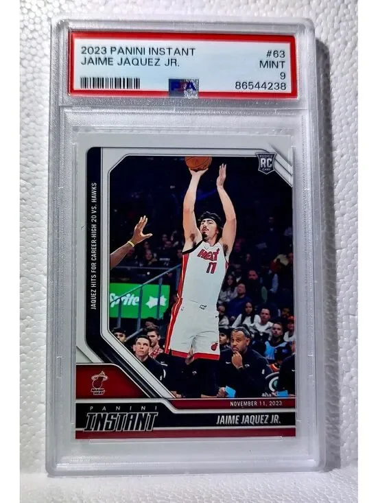 Jaime Jaquez Jr. 2023-24 Panini #63 NBA Rookie Card Heat 1 of 183 PSA 9 Mint