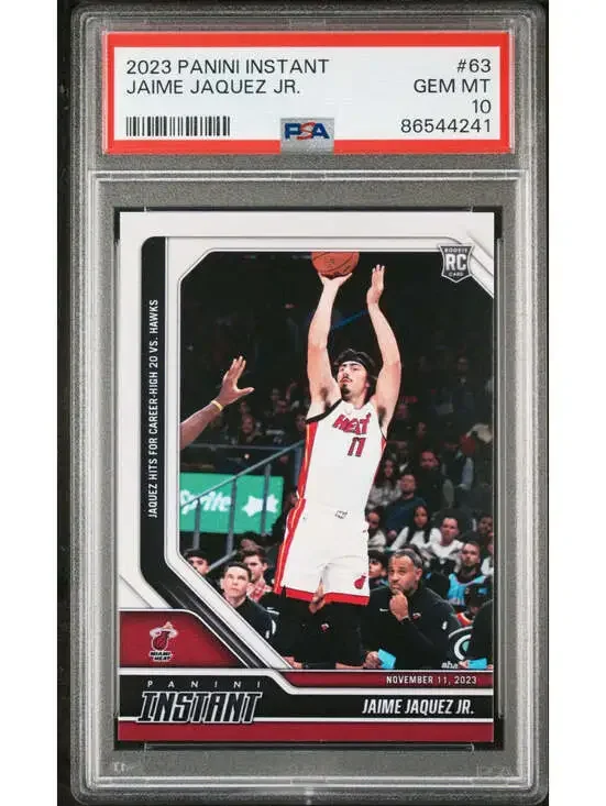 Jaime Jaquez Jr. 2023-24 Panini #63 NBA Rookie Card 1 of 183 PSA 10 Gem Mint