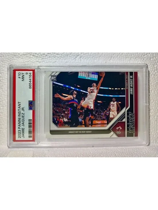 Jaime Jaquez Jr. 2023-24 Panini #10 NBA Rookie Basketball Card Heat PSA 9 Mint
