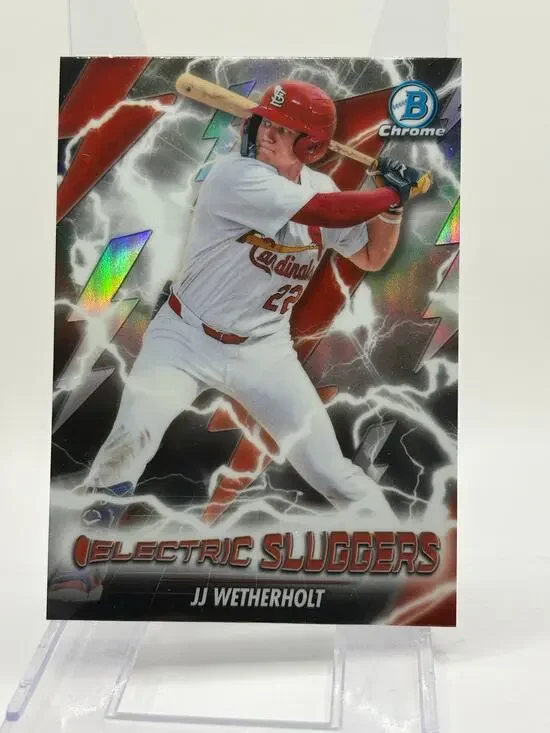 2026 Bowman Chrome JJ Wetherholt Electric Sluggers Refractor St Louis Cardinals