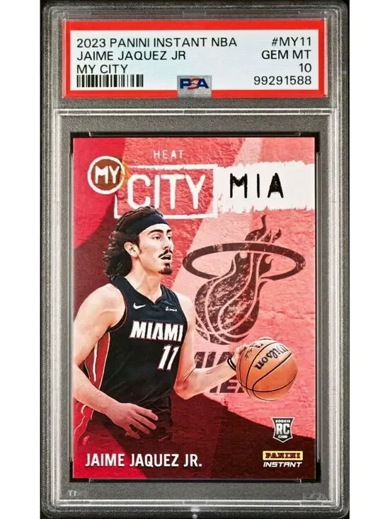 Jaime Jaquez Jr. 2023 Panini MyCity Rookie NBA #MY-11 Basketball Card PSA 10 Gem