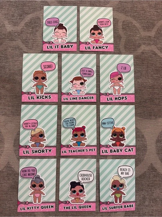 L.O.L. Surprise! (11) Lil Sisters Collector Cards