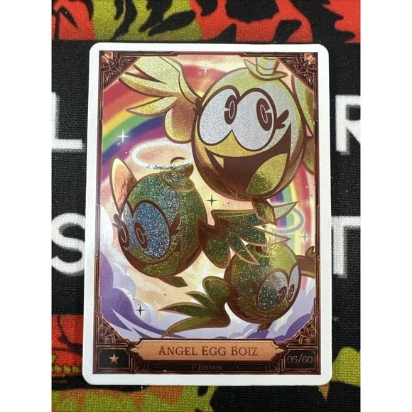 Hazbin Hotel Season 2 1st Edition Angel Egg Boiz 05/60 Premium Foil NM TCG