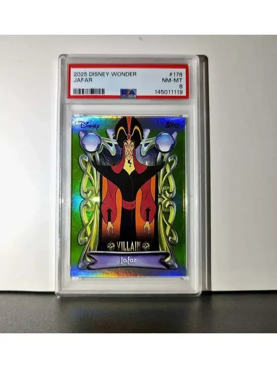 Jafar 2025 Topps Disney Wonder #178 Card Aladdin PSA 8