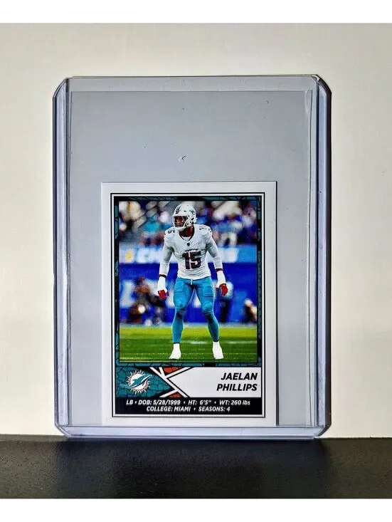Jaelan Phillips 2024 Panini NFL Sticker #69 Miami Dolphins