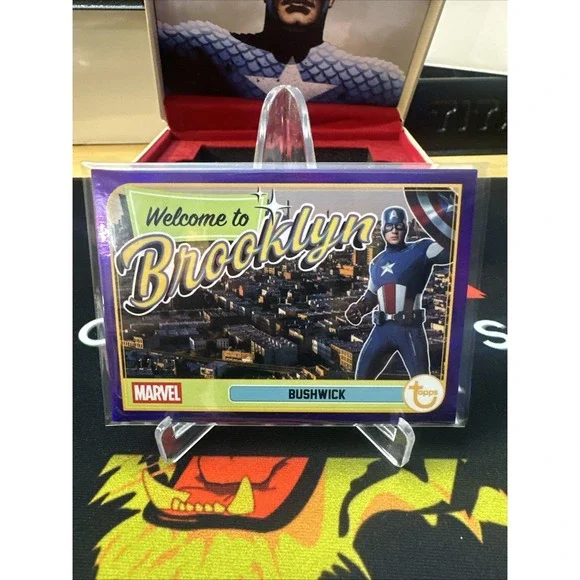 2026 Topps Marvel Brooklyn Collection WB-5 Welcome To Bushwick /15 Purple