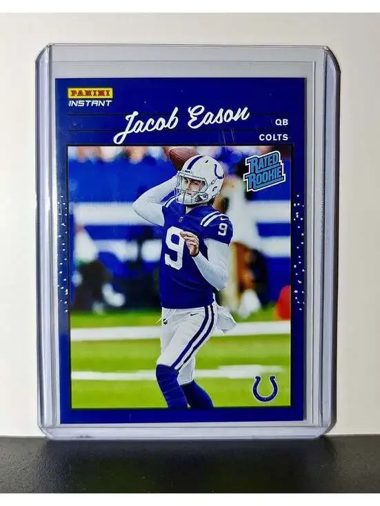 Jacob Eason Rookie 2020 Panini NFL #36 Rated Rookie Card Indianapolis Colts