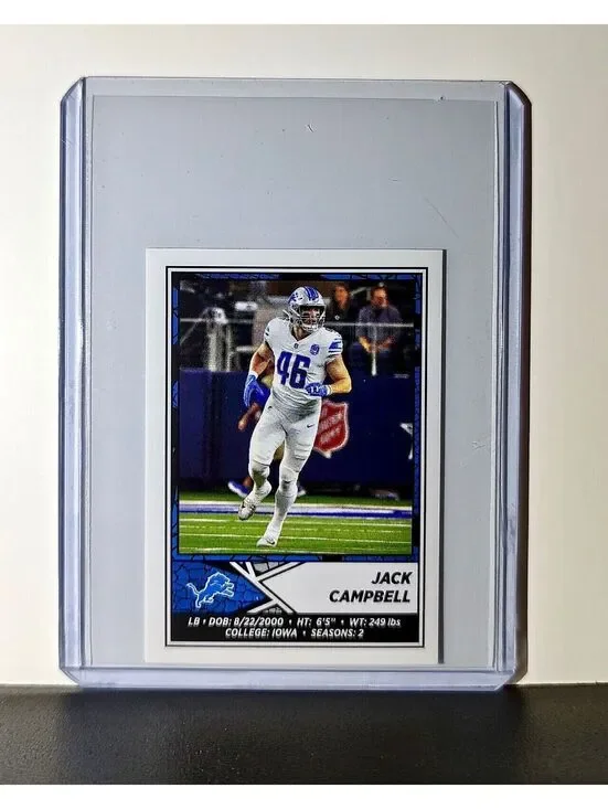 Jack Campbell 2024 Panini NFL Sticker #389 Detroit Lions