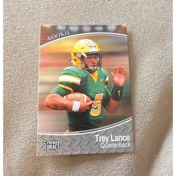 TREY LANCE 2021 SAGE PREMIER DRAFT ROOKIE RC #5