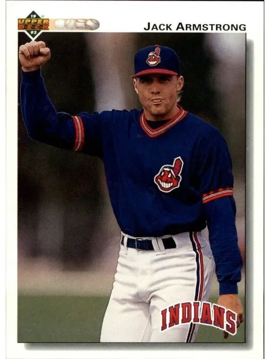 Jack Armstrong 1992 Upper Deck MLB #789 Baseball Card Cleveland Indians