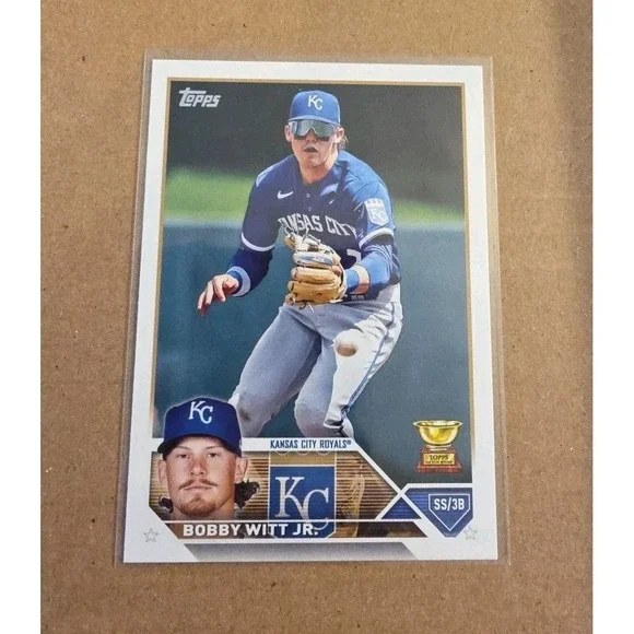 2023 Topps Series 1 Bobby Witt Jr. #7 All-Star Rookie Gold Cup KC Royals K